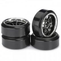 4 Roues Drift Av/arr Lp 9 Battons/profile C Noir/chromé 1/10 - Absima 2510045 - ABSIMA