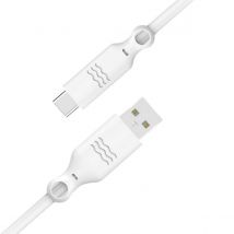 Just Green Câble De Charge Et Synchronisation Usb-a / Usb-c 2 Mètres 3a 15w Blanc - Just Green