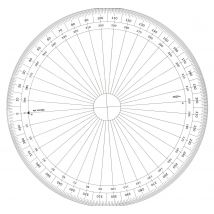 Rapporteur Cercle Entier Grades Ø 30 Cm - Graphoplex