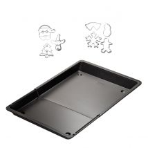Plaque De Four Extensible De 36,5 À 52 X 33 Cm Et 7 Emporte-pièces De Noël En Inox Zenker Noël