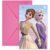 6 Invitations Frozen 2 Wind Spirit - Annikids