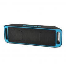 Enceinte Bluetooth Portable Multifonction Avec Appel Mains Libres Et Radio Fm Bleu Yonis - Yonis