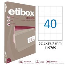 Apli 119769 X5 - Etiquettes Blanches Format 52,5 X 29,7 Mm - Carton De 5 Boites Réf.119769