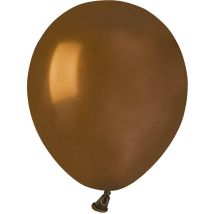 50 Ballons Marron Mat Ø13cm - Annikids