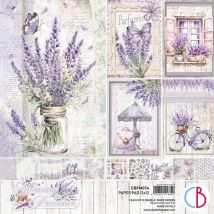 12 Papiers Scrapbooking Carterie 30 X 30 Cm Ciao Bella Morning In Provence Scrapbooking