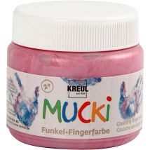 Peinture Au Doigt Mucki - 150 Ml - Rose Métallisé