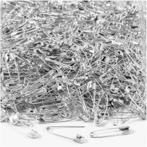 Lot D'Épingles À Nourrice Argentées - 22 Mm - 500 Pcs - CC Hobby