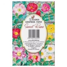 24 Mini Papiers Fantaisis Image 7 X 10,8 Cm Decorer Sweet Roses - Decorer