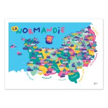 Affiche 50 X 70 Cm - Normandie - Sté! - Wall Editions