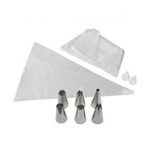 Lot De 20 Poches À Douilles Plastique Avec Douilles Inox Et Plastique Zenker Smart Pastry