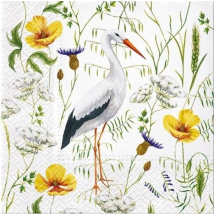 Lot De 4 Serviettes En Papier Découpage Collage 33 Cm Oiseau Fleur O 200 - Paw deco collection