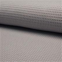 Tissu Nid D'Abeille Gris Souris - Craftine