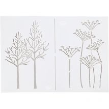 Pochoir A4 Arbres - 1 Pce - Viva Decor