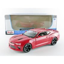 Voiture Miniature De Collection - Maisto - Chevrolet Camaro Ss 2016 - 1/18 - Rouge - Pour Adultes - Maisto