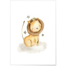 Affiche Bébé Lion | A3 : 29,7x42cm - L'afficherie