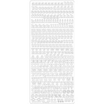 Peel Off's Alphabet Minuscule Et Majuscule Rose 105x232 - Peel Off's