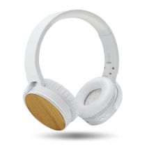 Casque Audio Sans Fil Bluetooth Léger, Ajustable Et Pliable Bambou - Metronic