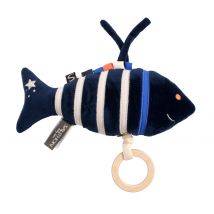 Peluche Mini Musical Poisson En Velours - Sauthon