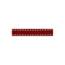 Bobine 25m Galon Polyester Tiret Bordeaux 10mm - Stephanoise