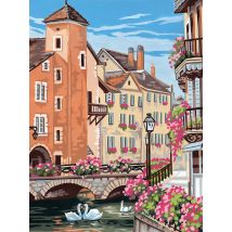 Canevas Pénélope Antique Au Fil De L'Eau 40x50cm - Margot