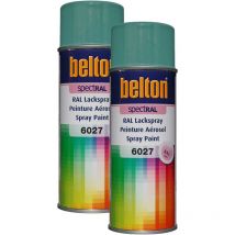 2 Bombes De Peinture Belton Spectral Ral 6027 Vert Clair 400ml
