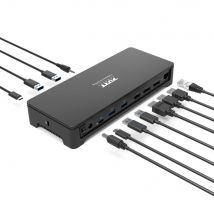 Port Connect Station D'Accueil Triple Écrans 3 X 4k Usb-a / Usb-c 100w 10 Périphériques - Port Designs