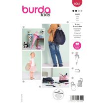 Patron Burda 9256 - Accessoires D'Écoliers Avec Trousse Et Sac De Sport