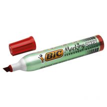 Marqueur Permanent - Marking Onyx 1591 Pointe Biseau - Rouge - Bic - BIC