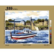 Canevas Antique Petit Port 40x50cm - SEG