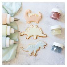 3 Préparations Colorantes D'Origine Naturelle Dino (sauge, Lin, Denim) - Scrapcooking