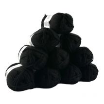 10 Pelotes De Laine - Noir - 50% Laine Mérinos 50% Acrylique - Bergère De France - Image - Bergere de France