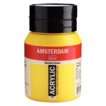 Peinture Acrylique - Jaune Azo Clair - 268 - Amsterdam - Pot De 500ml