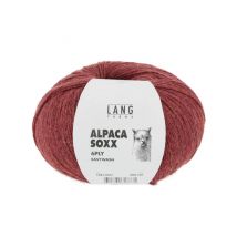Pelote De Laine Alpaca Soxx 6-ply - 150gr - Lang Yarns 61 Rouge