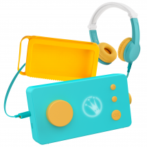 Ma Fabrique À Histoires Verte Avec Casque Octave Et Coque Odile Jaune - Lunii
