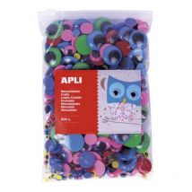 Yeux Mobiles Adhésifs Couleurs Et Tailles Assorties 600 Yeux - Apli