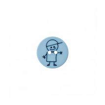 Boutons Garçon Polyester 15mm X3 - Prym Bleu Ciel