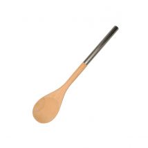 Cuillère En Bois Manche Inox 34 Cm Fackelmann Boissellerie