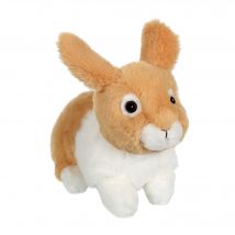 Peluche - Lapin Allongé - Beige Et Blanc - 20 Cm - Gipsy Toys