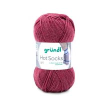 Laine À Chaussettes À Tricoter Hot Socks Uni - Grundl - Certifiée Oeko-tex 63 Rose - Gründl