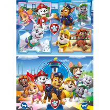 Puzzle Pat Patrouille Quartier General Et En Missions - 2 X 60 Pieces - Clementoni - 21617 - Clementoni