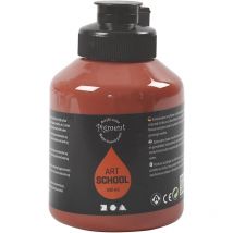 Peinture À Pigment Art School - Marron Terre De Sienne Brûlée - 500 Ml - CC Hobby