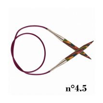 Aiguilles À Tricoter Circulaires Fixes En Bois Cable 80 Cm Symfonie Du N° 3,75 À 6,5 - Knitpro Taille N°4,5