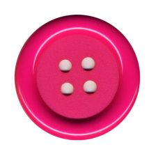 Lot De 6 Boutons Clown Couleur Fuchsia 38mm - MyMercerie