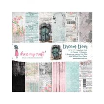 Bloc De 24 Feuilles Recto Dream Door Dress My Craft Scrapbooking