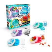 So Slime Diy - Xtra Sensation Multipack- Avec 4 Slimes A Sensations Et Décorations - Ssc 308