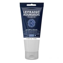 Peinture Acrylique - Blanc De Titane - 008 - Fine - Lefranc Bourgeois - Tube 80ml