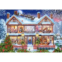 Puzzle 1000 Pièces - Maison À Noël - Bluebird Puzzle