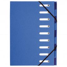 Trieur Harmonika Forever 9 Compartiments - Bleu Clair - X 6 - Exacompta