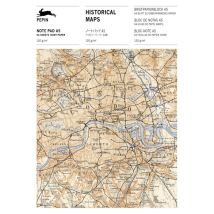 Bloc-notes - A5 - 64 Feuilles Papier Ivoire - 120g - Avec Illustrations Cartes Anciennes - Hot off the press