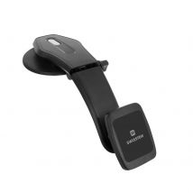 Support Voiture Téléphone Tableau De Bord Ventouse Magnétique Swissten Noir